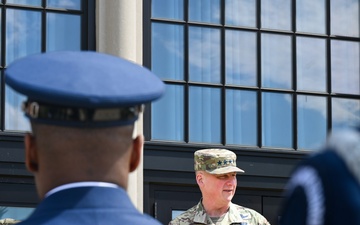 Space Force leaders visit Honor Guard, Band members