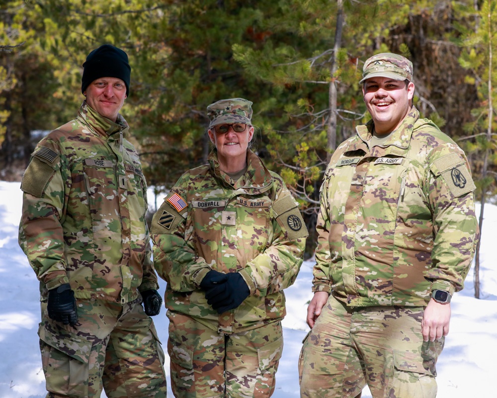 BG Dorvall Coins MTARNG Soldiers at Arctic Training
