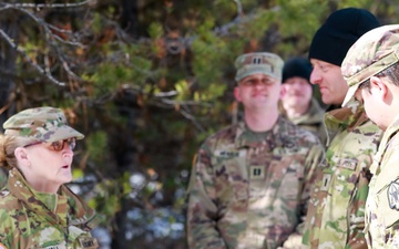 BG Dorvall Coins MTARNG Soldiers at Arctic Training