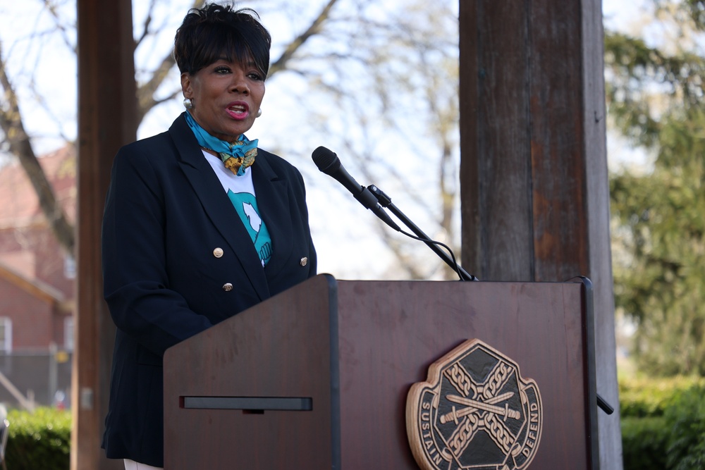 Fort Knox community gathers for sexual assault awareness month ribbon lighting, proclamation signing
