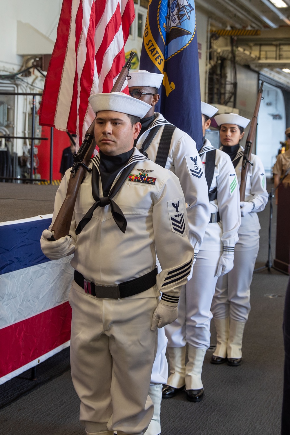 Chief Warrant Officer Li’s Commissioning Ceremony Aboard USS Tripoli