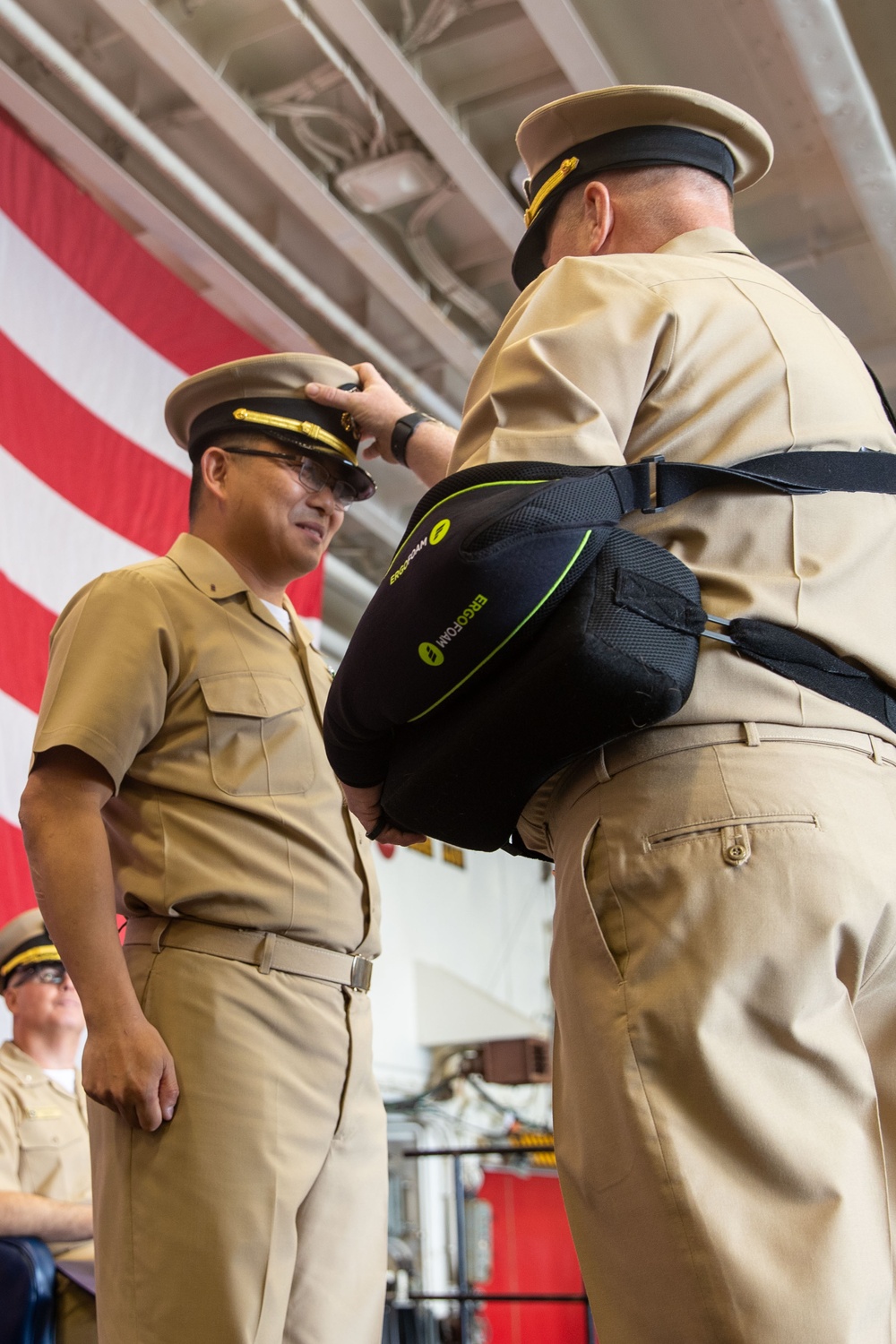 Chief Warrant Officer Li’s Commissioning Ceremony Aboard USS Tripoli