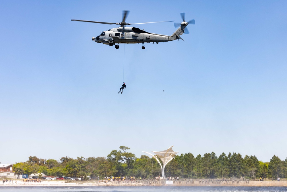HSM-50 Conducts SAR Jump and Hoist Evolutions with Naval Aviation Rescue Swimmer School