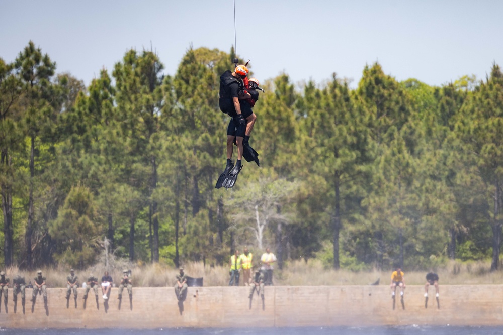 HSM-50 Conducts SAR Jump and Hoist Evolutions with Naval Aviation Rescue Swimmer School