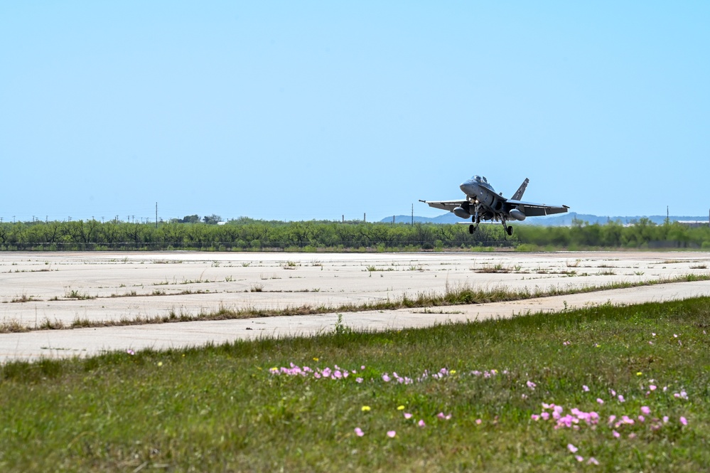7th CES Airmen install Mobile Aircraft Arresting System in preparation for Wings Over West Texas Airshow