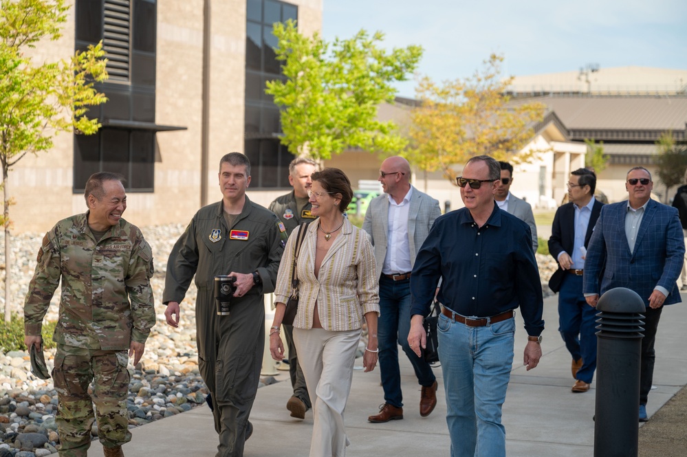U.S. Senator Schiff, Representative LaMalfa visit Beale Air Force Base