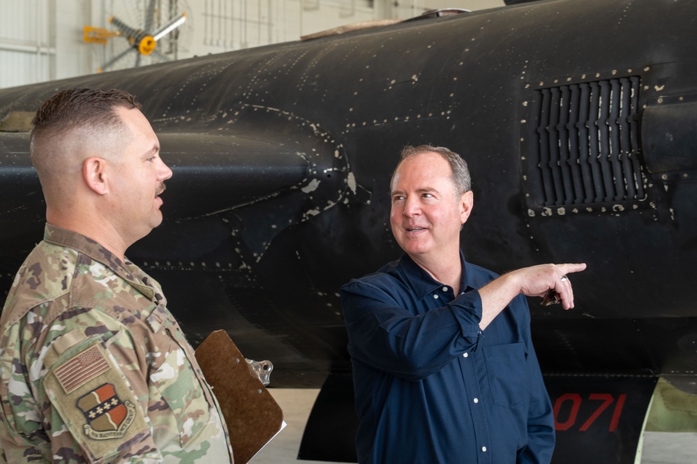 U.S. Senator Schiff, Representative LaMalfa visit Beale Air Force Base