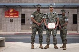 Marine awarded for aid in ending active police pursuit
