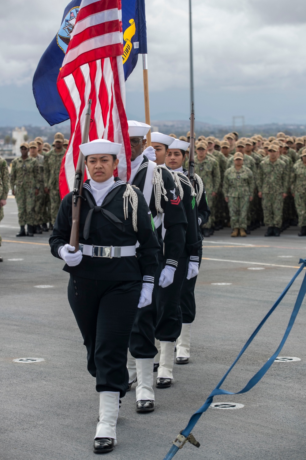 USS Tripoli Holds Change of Command Ceremony