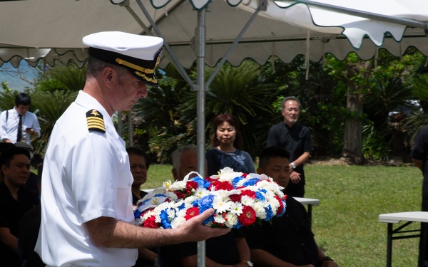 Shikina family hosts U.S. service members at Ishigaki Memorial Ceremony 80th anniversary