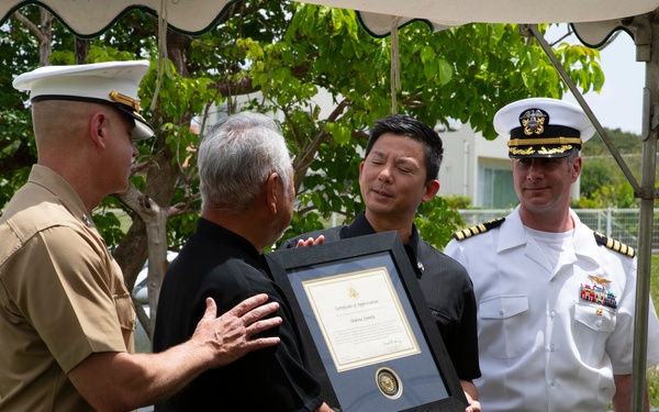 Shikina family hosts U.S. service members at Ishigaki Memorial Ceremony 80th anniversary