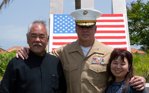 Shikina family hosts U.S. service members at Ishigaki Memorial Ceremony 80th anniversary
