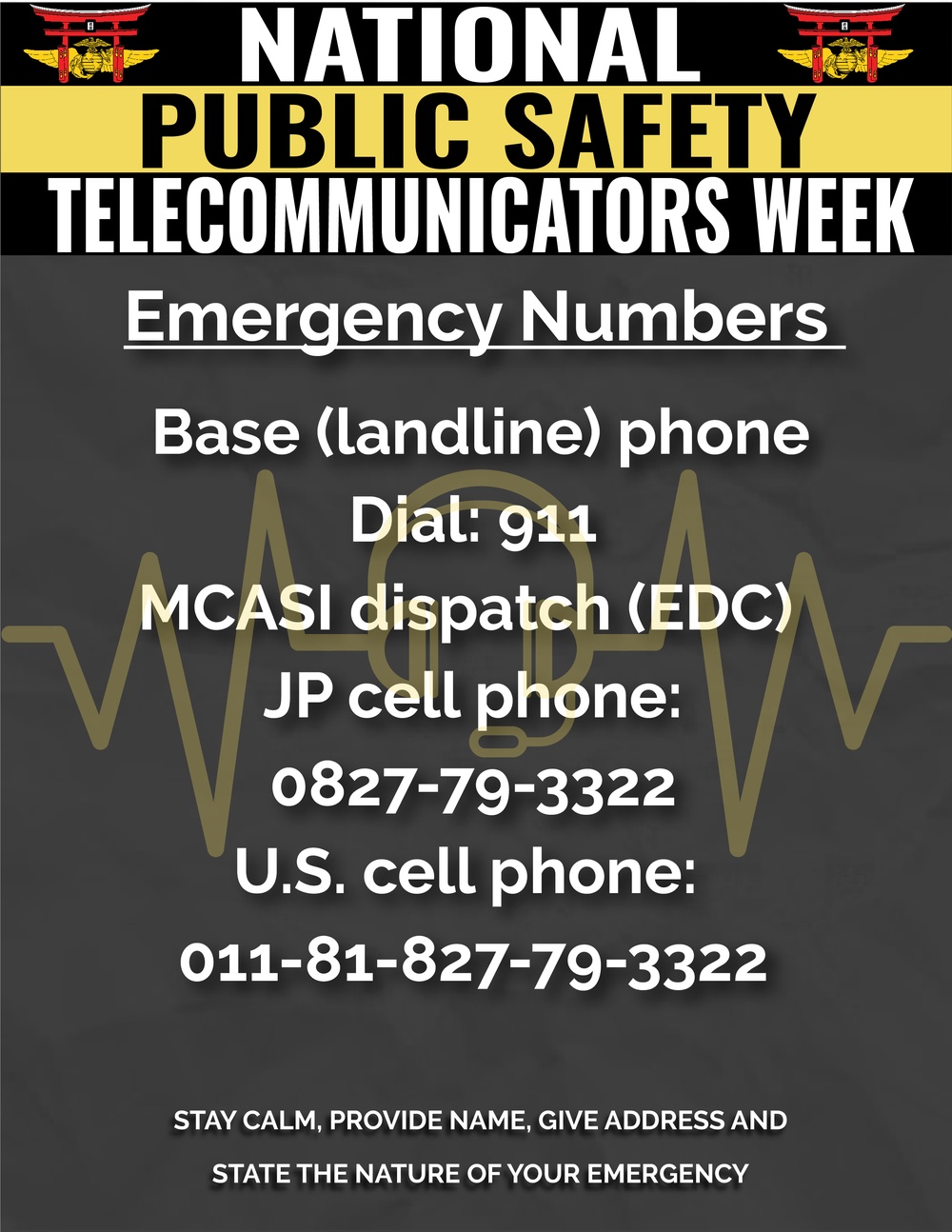 National Public Safety Telecommunicators Week Graphic