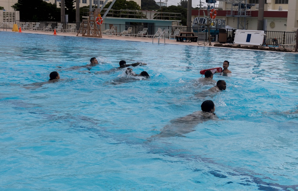 5th ANGLICO| Marines participate in a Swim Qualification