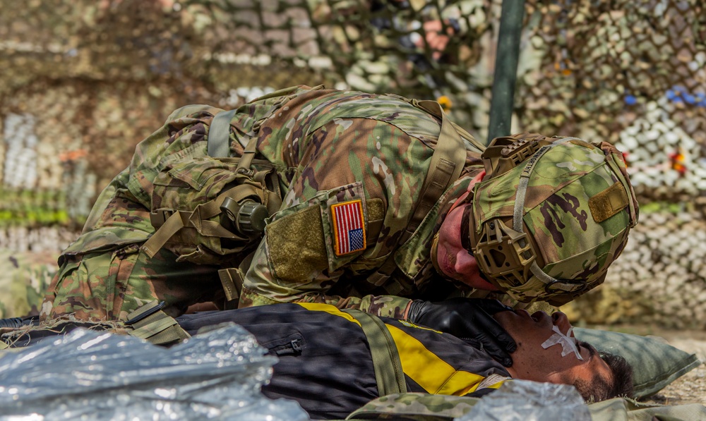 Soldiers Conduct Land Navigation During E3B Event