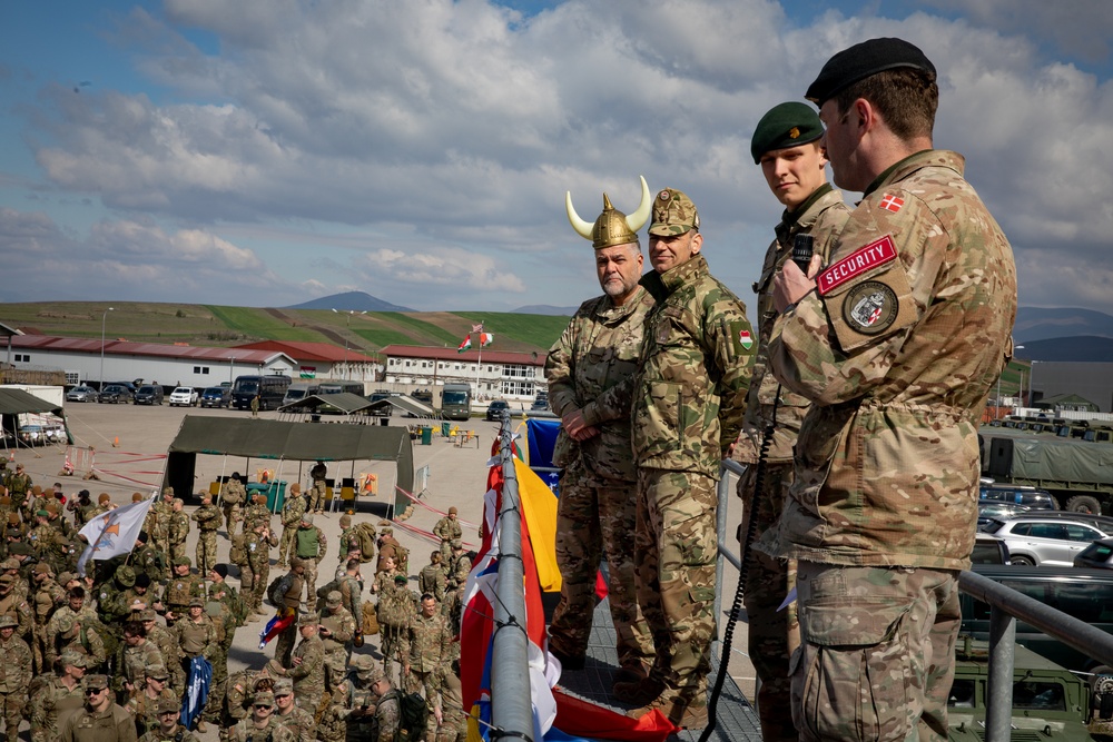 KFOR soldiers participate in DANCON at Camp Novo Selo