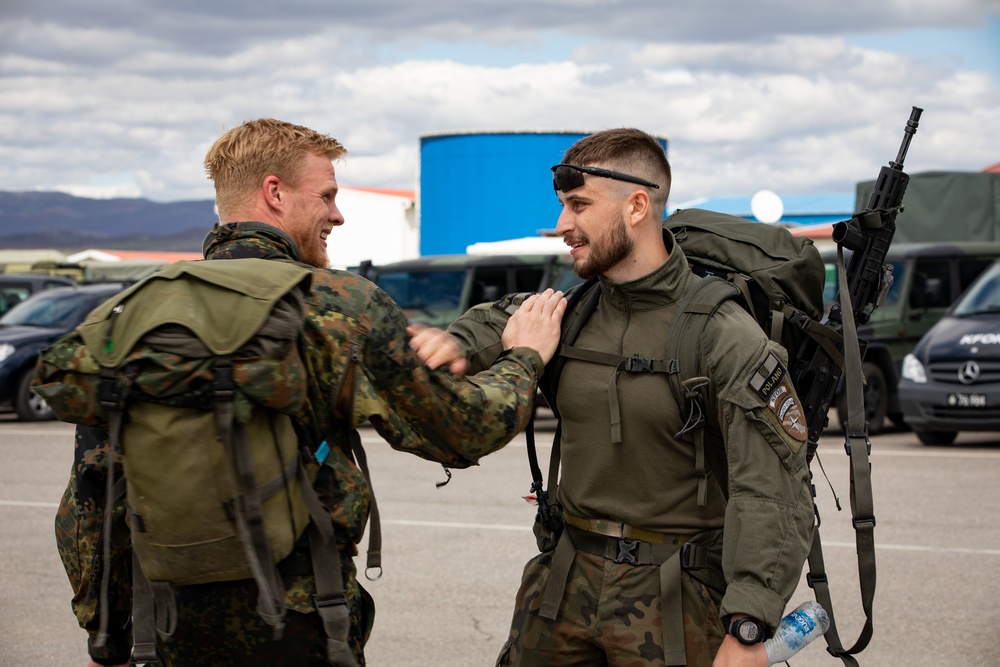 KFOR soldiers participate in DANCON at Camp Novo Selo