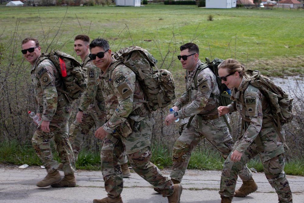 KFOR soldiers participate in DANCON at Camp Novo Selo