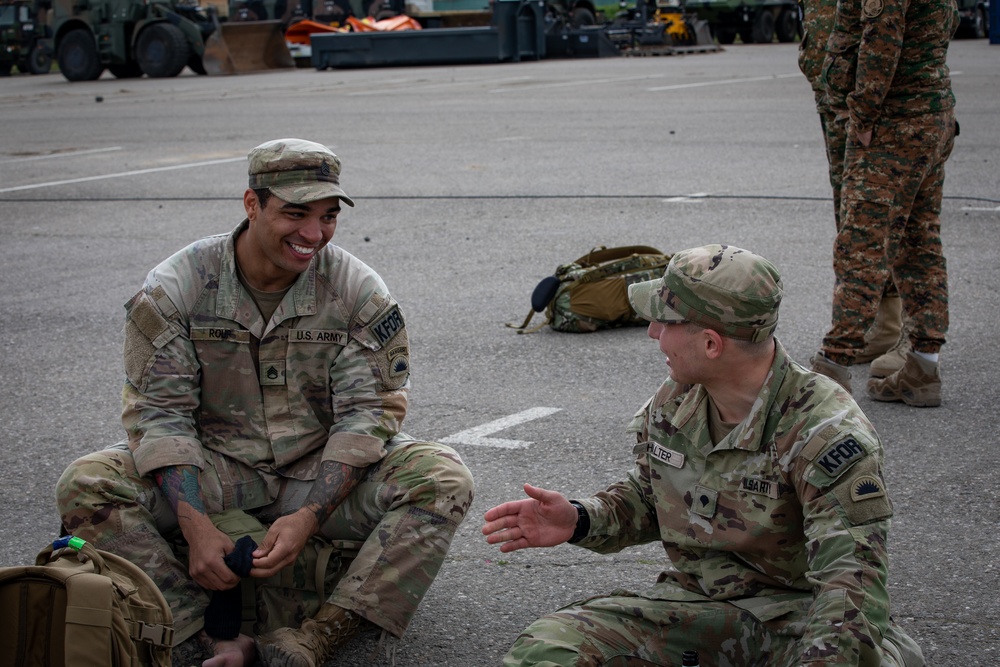 KFOR soldiers participate in DANCON at Camp Novo Selo