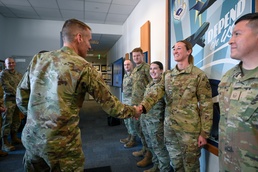 USAFEC Command Team Visits 521 AMOW units in Germany