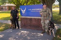 Robins’ military working dogs, Warner Robins Police team up to protect community