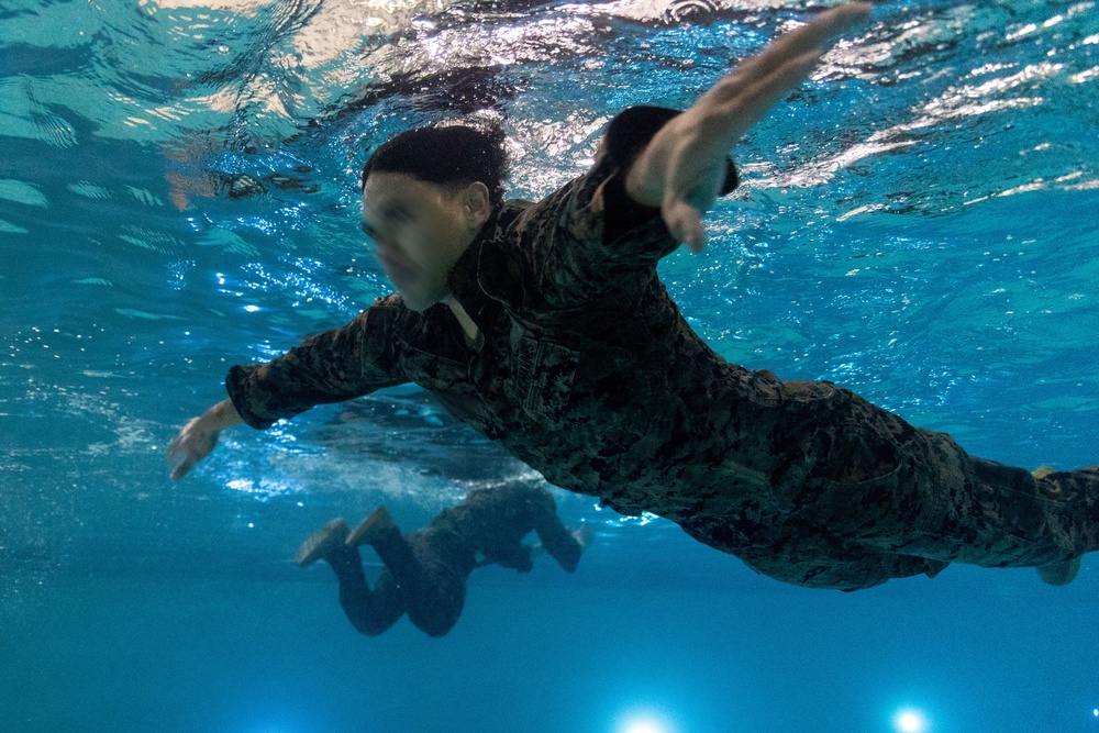 MARSOC Marines Conduct Swim Qualification