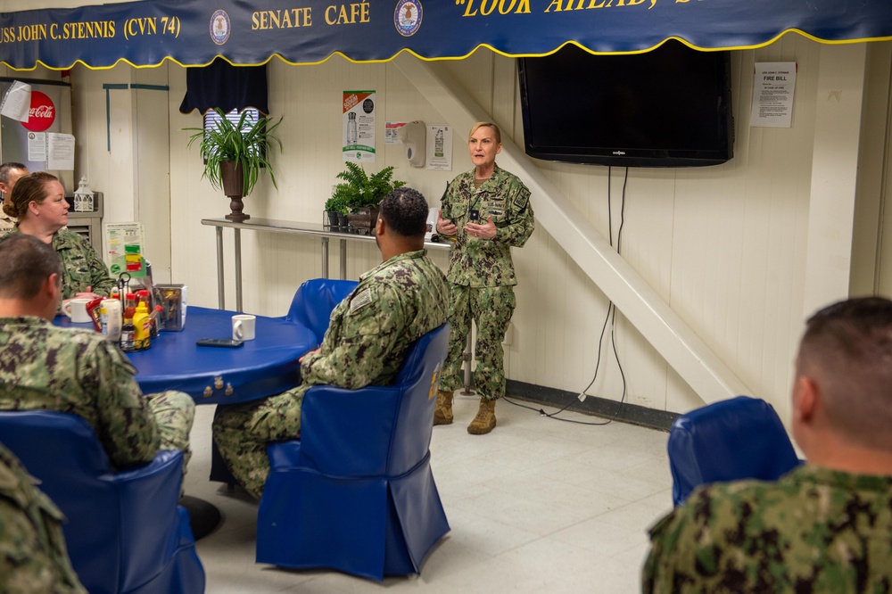 RMDL Treanor Visits the USS John C. Stennis (CVN 74)