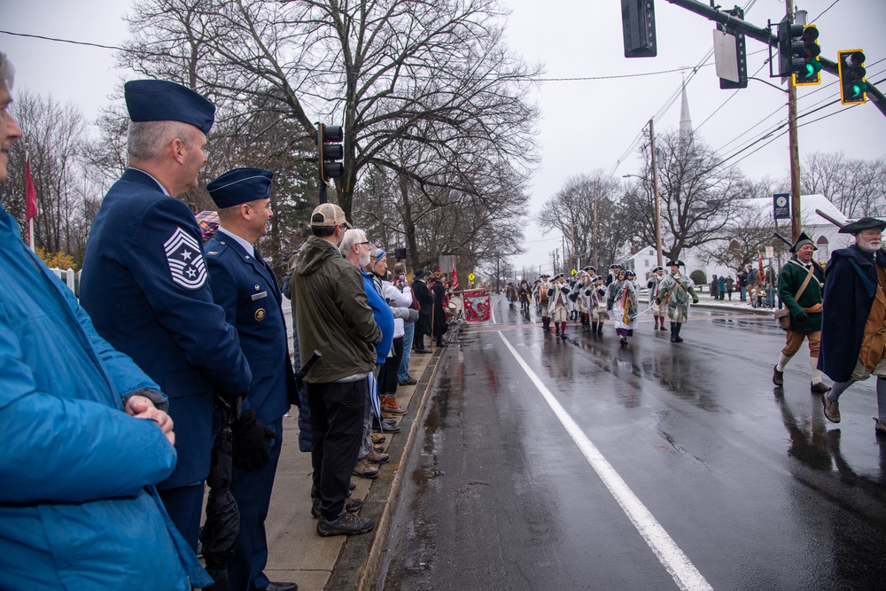 Installation leadership participates in Bedford Liberty Pole Capping