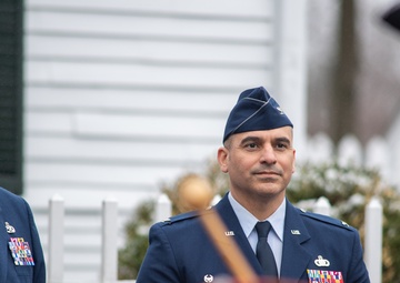 Installation leadership participates in Bedford Liberty Pole Capping