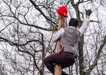 Installation leadership participates in Bedford Liberty Pole Capping