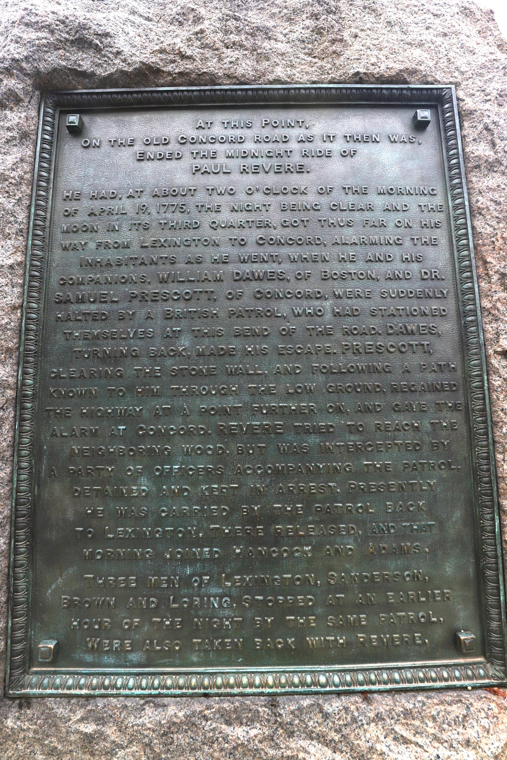 Paul Revere Capture Site