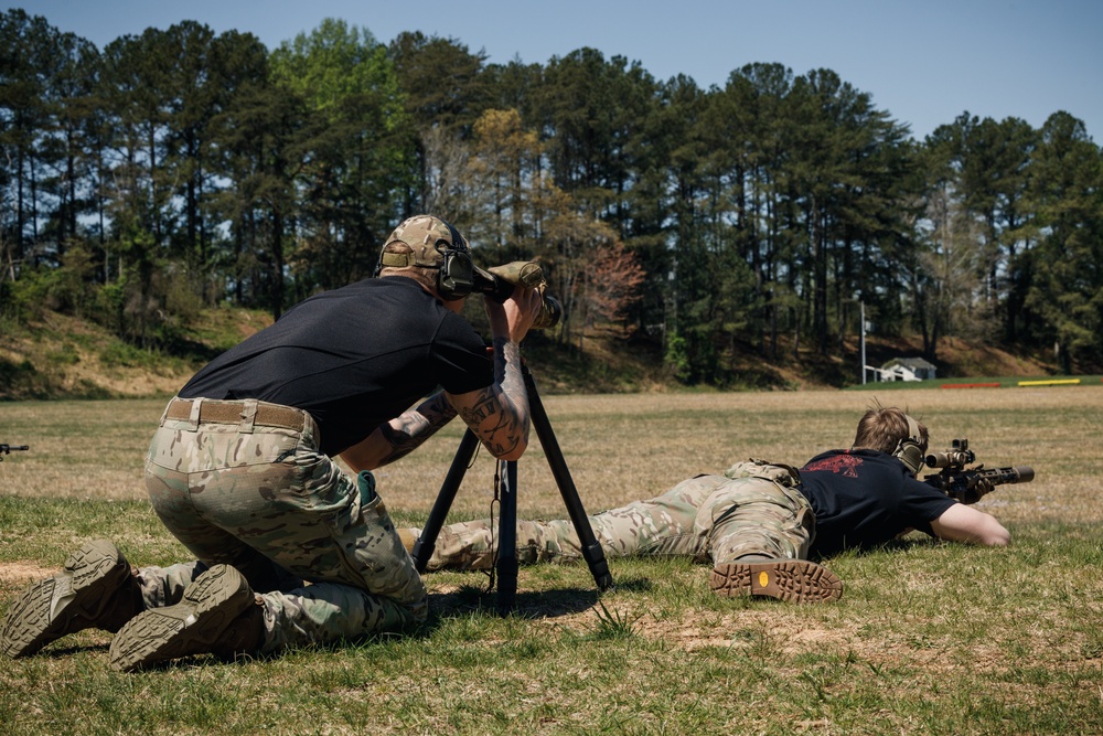 Royal Marines Compete in the Inter-Corps Infantry Team Trophy Match During the Marine Corps Marksmanship Championships