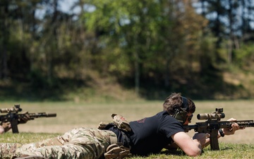 Royal Marines Compete in the Inter-Corps Infantry Team Trophy Match During the Marine Corps Marksmanship Championships