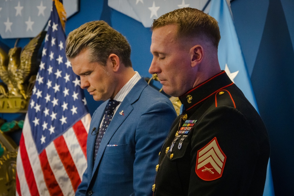 Medal of Honor Recipient Marine Corps Sgt. Dakota Meyer Reenlists