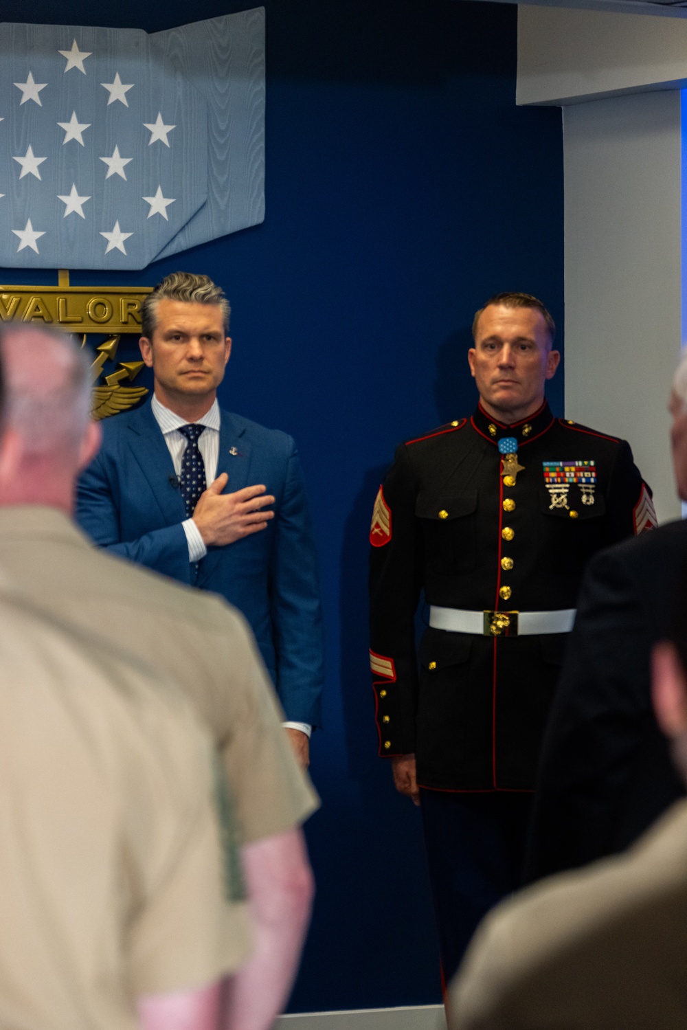 Medal of Honor Recipient Marine Corps Sgt. Dakota Meyer Reenlists