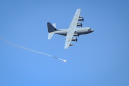 A10C Thunderbolt IIs and KC130J train on 193rd SOWs Bollen Air-to-Ground Range