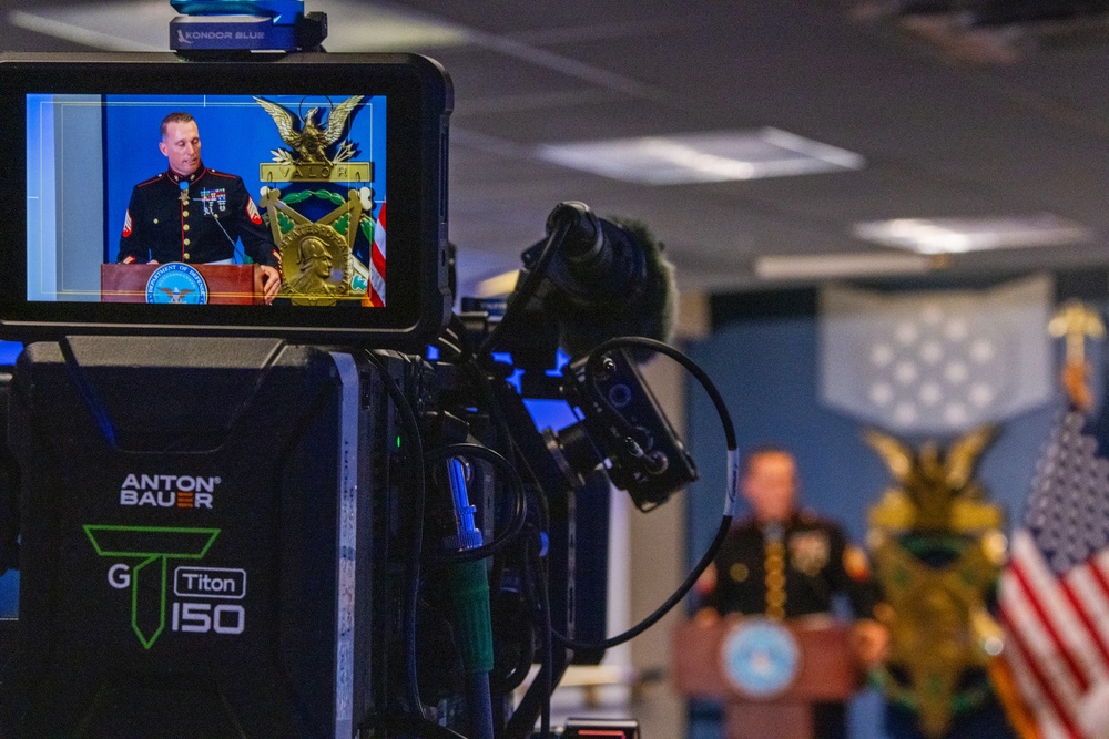 Medal of Honor Recipient Marine Corps Sgt. Dakota Meyer Reenlists
