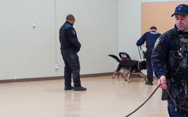 Fort Hamilton Hosts Multi-Agency K-9 Training Event