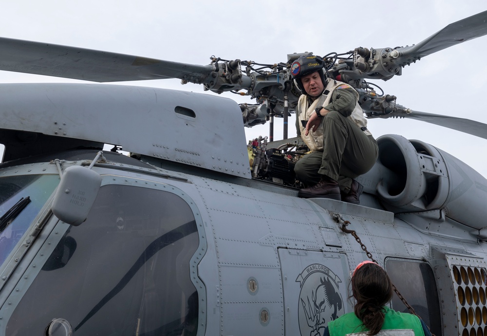 HSM 51 Pre-Flight aboard DDG 105