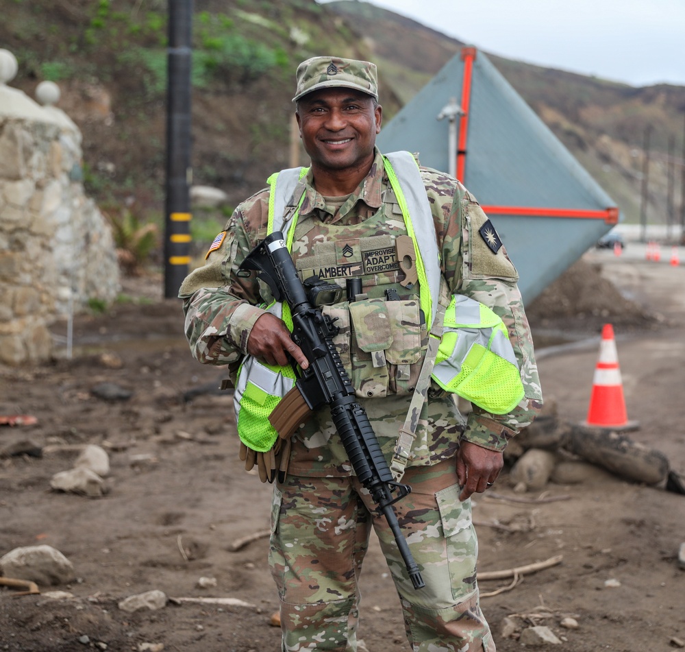 California Guardsmen Continue Efforts in Malibu After LA Fire