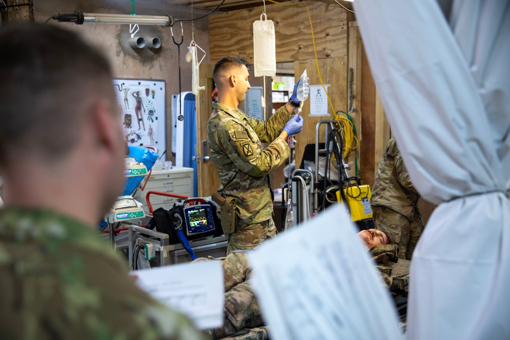 Army Nurse Supports Simulated Trauma Care During Mass Casualty Drill at Al-Tanf Garrison