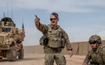 Simulated Wounded Assist 10th Mountain Division Soldier in Identifying Casualties During Al-Tanf Exercise