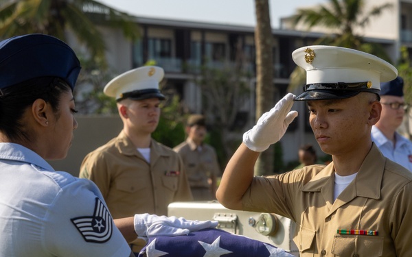 U.S. Ambassador Marc E. Knapper, VNOSMP and DPAA personnel conduct repatriation ceremony - 25-2VN