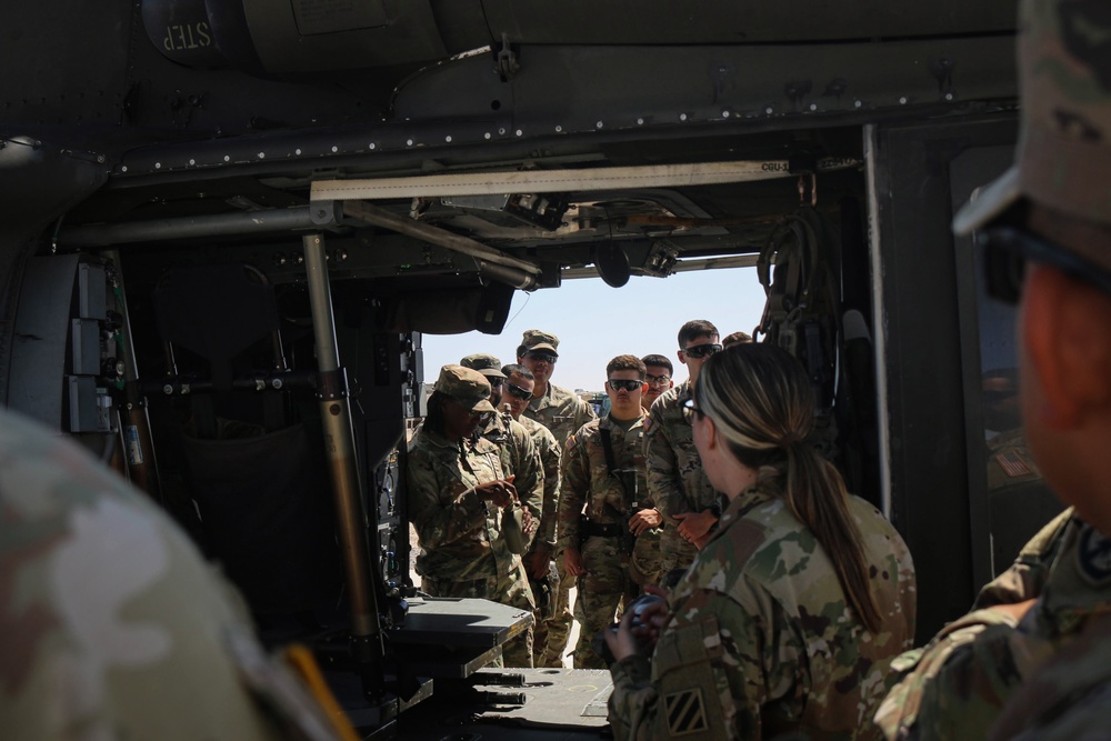 U.S. Soldiers conduct training on aerial medical evacuation