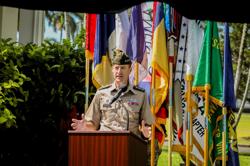 The State of Hawaii and USARPAC Commemorates the history of the Battle of Lexington And Concord