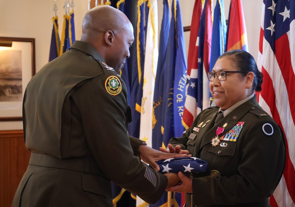 Chief Warrant Officer 4 Lucia Cantu's Retirement Ceremony