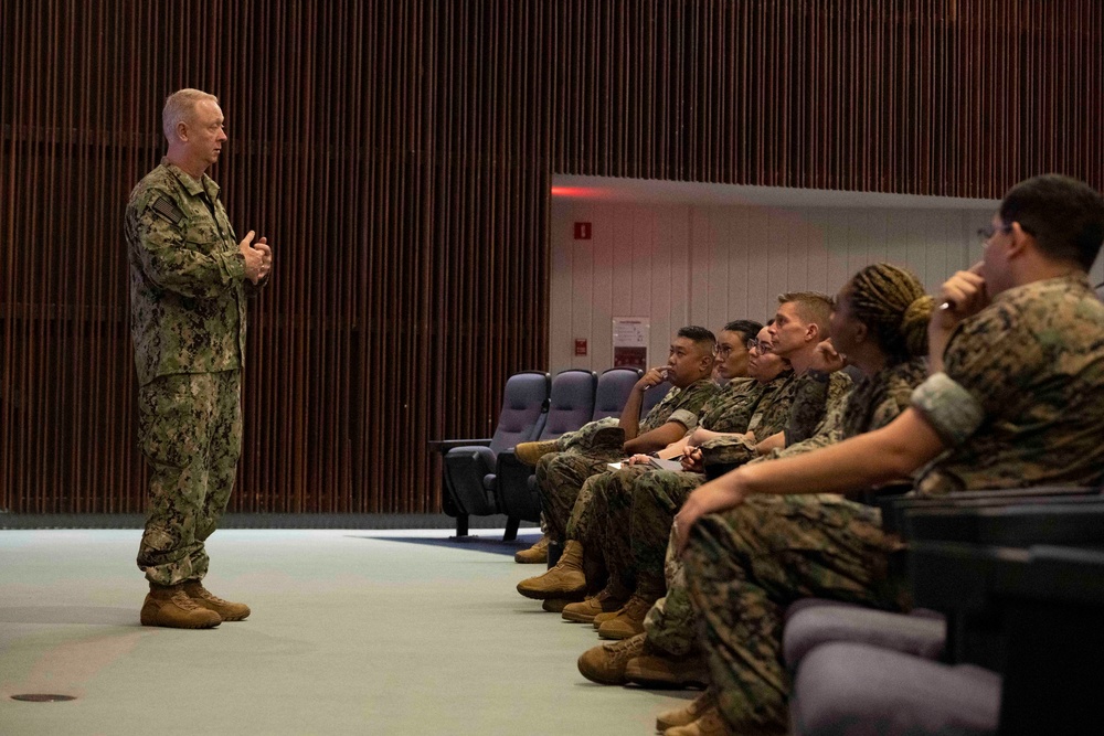Rear Adm. Satterwhite Visit
