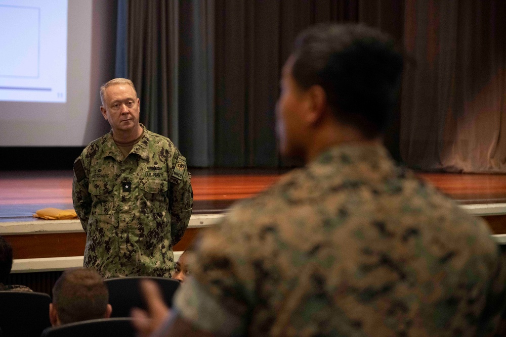 Rear Adm. Satterwhite Visit