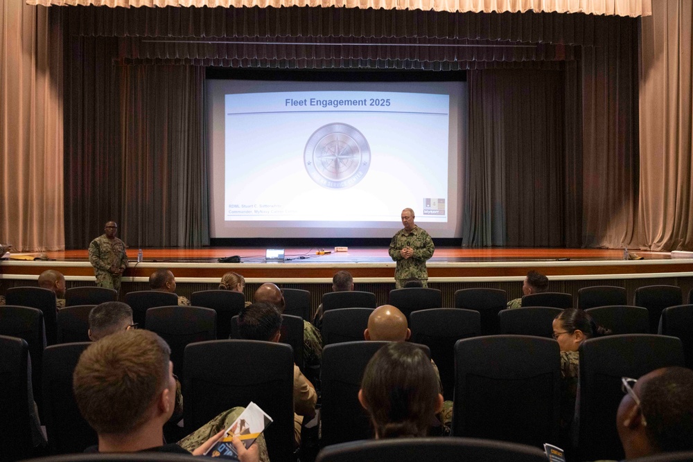 Rear Adm. Satterwhite Visit