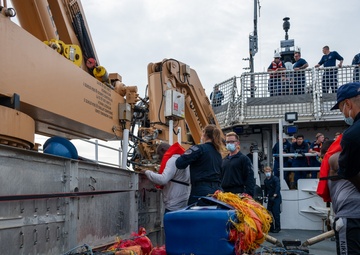 U.S. Coast Guard Cutter Kimball interdicts drug smuggling vessel in Eastern Pacific Ocean